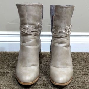 Grey Mid-calf boots